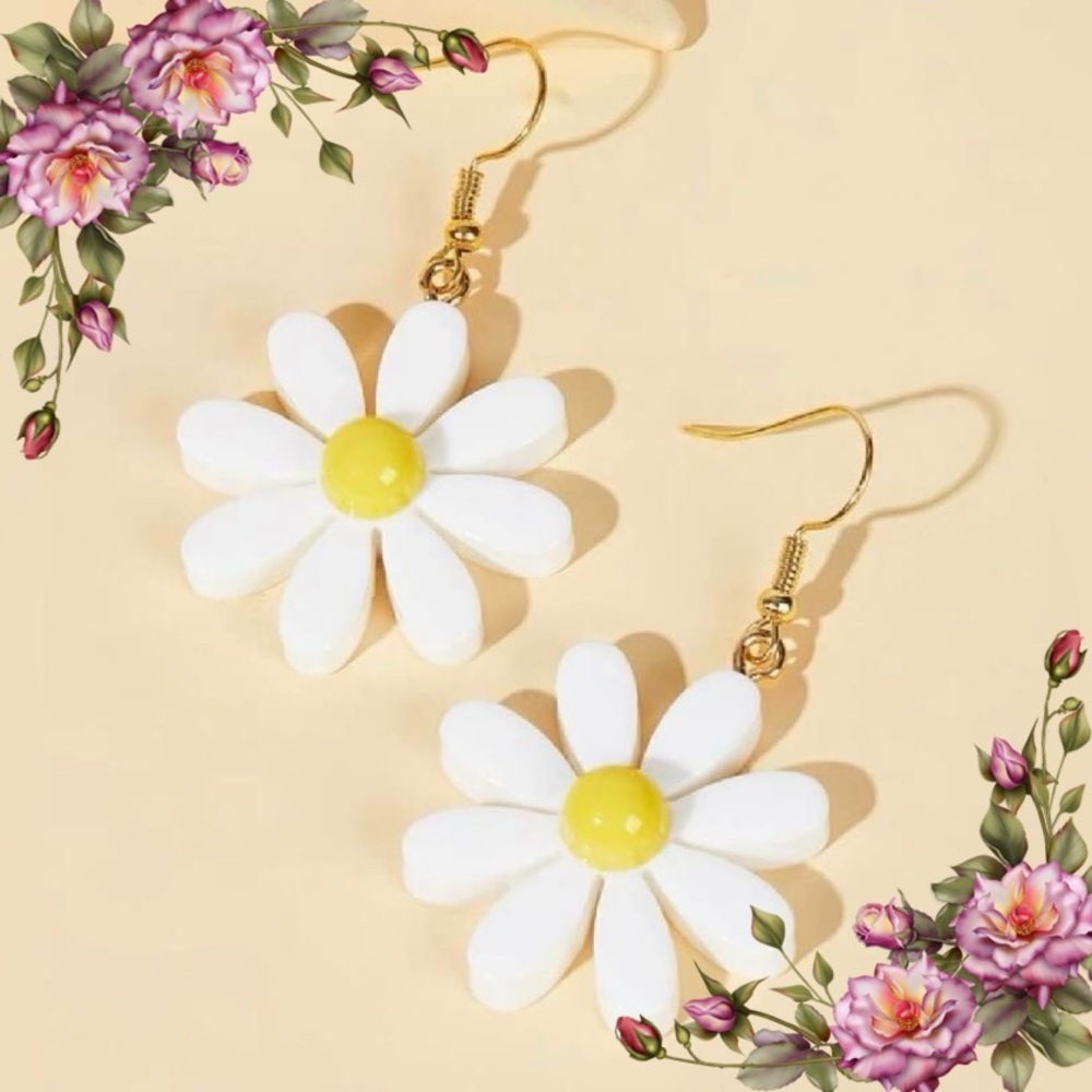 Daisy Pendant Earrings
